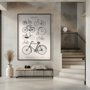 Tablou înramat „Bicyclettes” de Florent Bodart