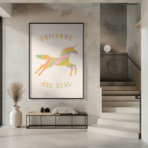 Tablou înramat „Unicorns Are Real” de Florent Bodart