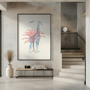 Tablou înramat „Giraffe” de Florent Bodart