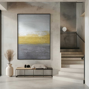 Tablou înramat „Gray and Gold” de Alyson Storms