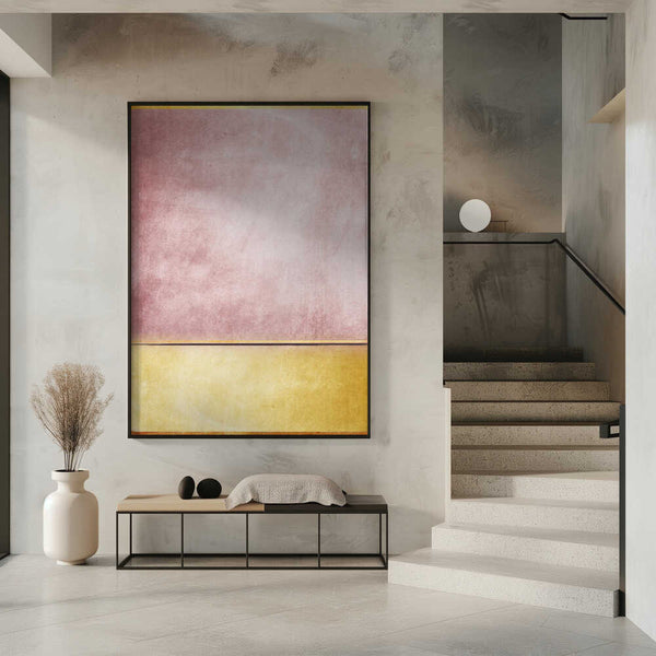 Tablou înramat „Pink and Yellow 3” de Alyson Storms