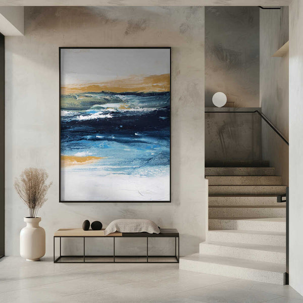 Tablou înramat „Rainbow Stripes 2” de Alyson Storms