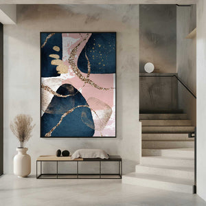 Tablou înramat „Fabulously Navy -1” de Sally Ann Moss