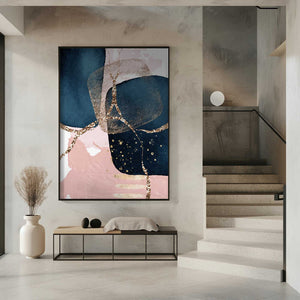Tablou înramat „Fabulously Navy-3” de Sally Ann Moss