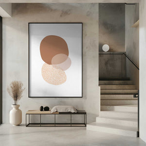 Tablou înramat „Abstract Circle Painting” de Melloi Art Prints
