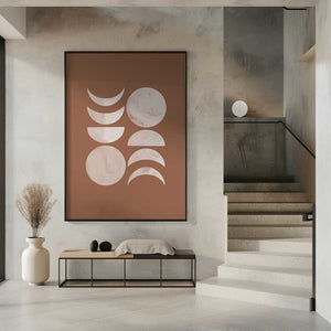 Tablou înramat „Moon Phase No.3” de Melloi Art Prints