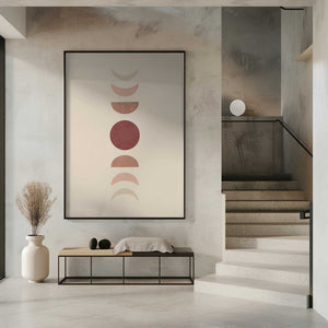 Tablou înramat „Moon Phase No.2” de Melloi Art Prints