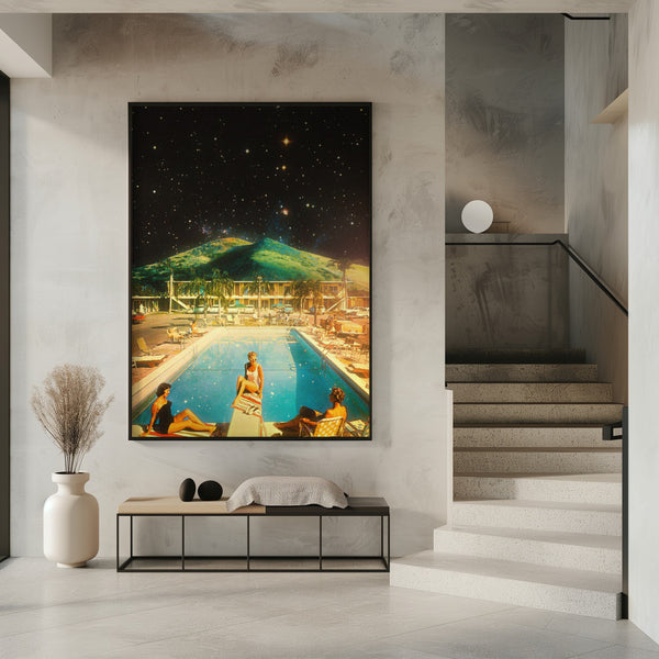 Tablou înramat „Space Pool” de Taudalpoi