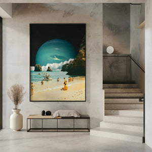 Tablou înramat „Space Beach” de Taudalpoi