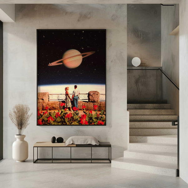 Tablou înramat „Lovers In Space” de Taudalpoi