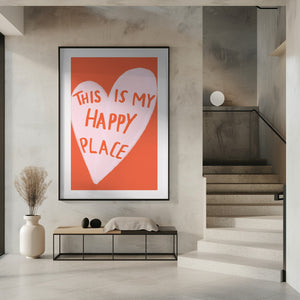 Tablou înramat „Happy Heart Message” de Athene Fritsch