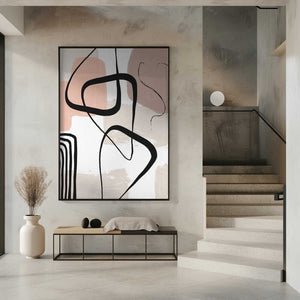 Tablou înramat „Smooth Shapes 1” de Sally Ann Moss