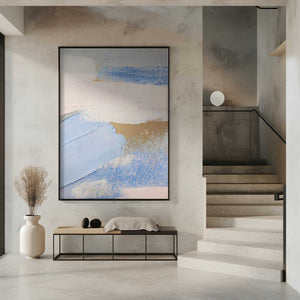 Tablou înramat „Brush Strokes Abstract Painting” de Melloi Art Prints