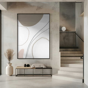 Tablou înramat „Abstract Line Art” de Melloi Art Prints