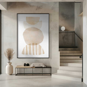 Tablou înramat „Semi Circles Geometric” de Melloi Art Prints