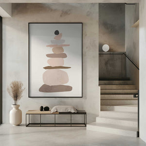 Tablou înramat „Rock balancing Art” de Melloi Art Prints