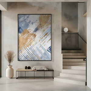 Tablou înramat „Serenity in Blue-1” de Sally Ann Moss