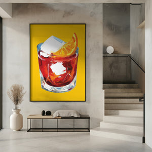 Tablou înramat „Negroni On Sunshine” de Alice Straker