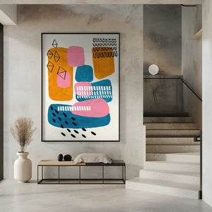 Tablou înramat „Midcentury City” de Ejaaz Haniff