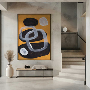 Tablou înramat „Midcentury Mustard” de Ejaaz Haniff
