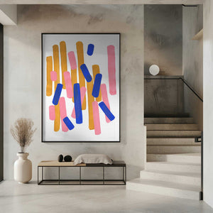 Tablou înramat „Pink Confetti” de Ejaaz Haniff