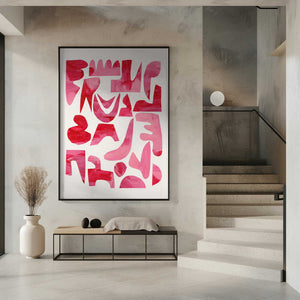 Tablou înramat „Pink Kiss Pieces” de Ejaaz Haniff