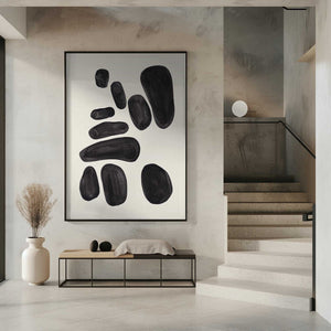 Tablou înramat „Stacked Pebbles” de Ejaaz Haniff