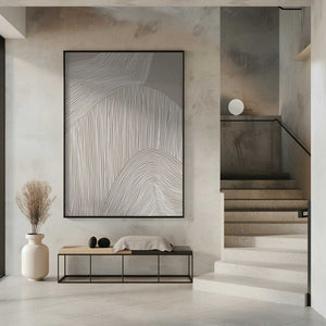 Tablou înramat „Abstract Organic Lines” de Melloi Art Prints