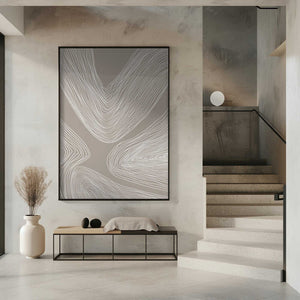 Tablou înramat „Flowing Contours Line Art” de Melloi Art Prints