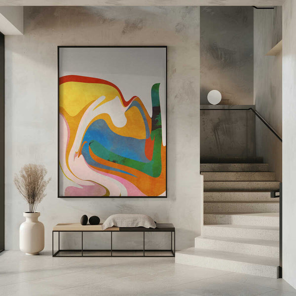 Tablou înramat „Organic Bauhaus Waved” de Ana Rut Bre