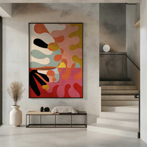 Tablou înramat „Warm Colors Bauhaus Geometry5” de Ana Rut Bre