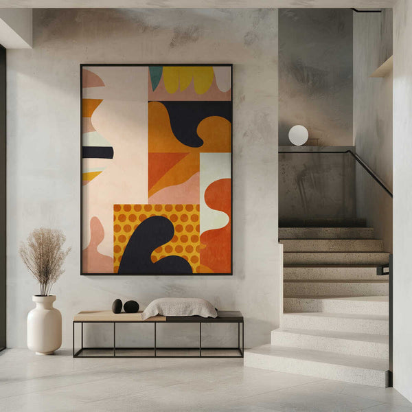 Tablou înramat „Playing Around Shapes 5” de Ana Rut Bre