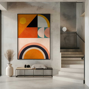Tablou înramat „Playing Around Shapes 4” de Ana Rut Bre