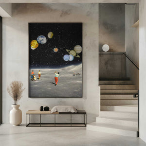 Tablou înramat „Space Golf” de Taudalpoi