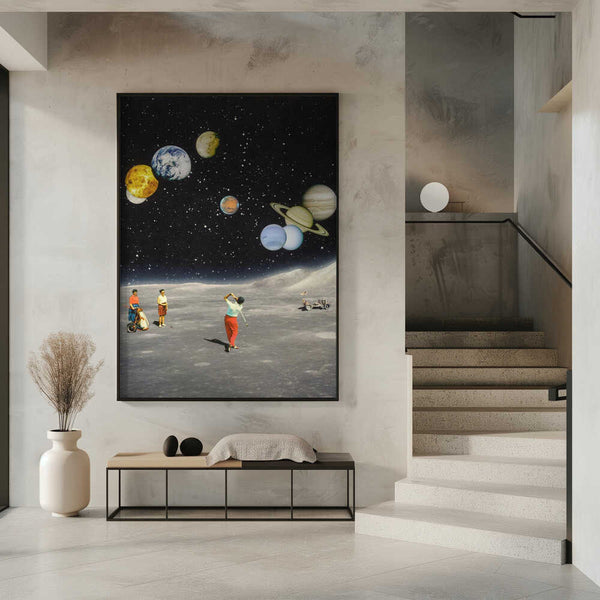 Tablou înramat „Space Golf” de Taudalpoi