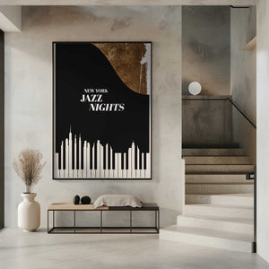 Tablou înramat „Jazz Nights” de Kubistika