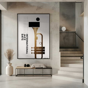 Tablou înramat „Jazzy Days 1” de Kubistika