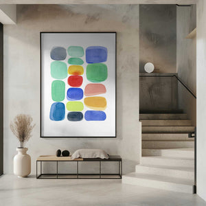Tablou înramat „Color Blocks I” de Louise van Terheijden