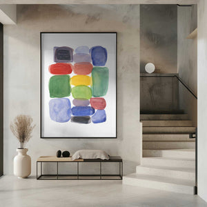 Tablou înramat „Color Blocks 2” de Louise van Terheijden