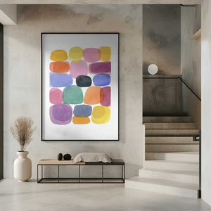 Tablou înramat „Color Blocks 4” de Louise van Terheijden