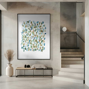 Tablou înramat „Green Mossy Seaglass” de Louise van Terheijden