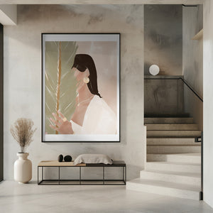 Tablou înramat „Plant Girl” de Ivy Green Illustrations