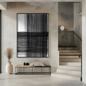 Tablou înramat „Black And Gray Lines Creating A Grid Pattern” de Shot by Clint