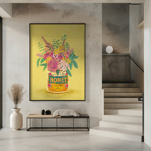 Tablou înramat „Flowers In a vintage Honey Can” de Raissa Oltmanns