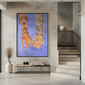 Tablou înramat „Holding hands” de Raissa Oltmanns