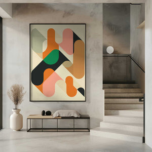 Tablou înramat „Geometrics 1” de Jazzberry Blue