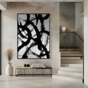 Tablou înramat „Abstract Brush Strokes 98X” de Mareike Böhmer
