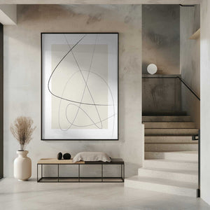 Tablou înramat „Beige Abstract” de Oju Design