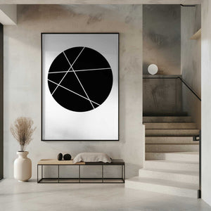 Tablou înramat „Circle Line” de Oju Design