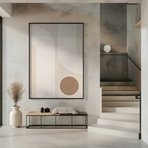 Tablou înramat „Beige Arc Poster” de Elena Ristova